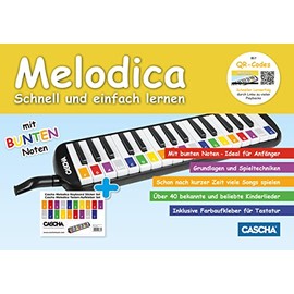 Melodica - schnell und einfach lernen: mit Playbacks per QR-Code zum Anhören und Mitspielen