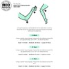 Rio Roller Triple Pad Set, Rose (Medium)