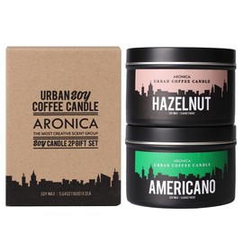 Aronica Coffee Scented Candle Hazelwood, Soy Candles Coffee Scented, Baby Shower Hostess Gifts, Vegan Coffee Candle, Fall Fragrance Decor, Autumn Scent