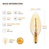 FanciBuy Dimmable E14 SES Small Screw Bulbs, Decorative Filament Bulbs,
