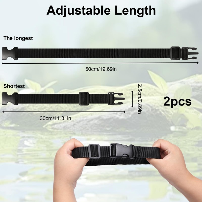 Arvoni 2 Pcs Backpack Chest Strap, waist pack extender, Backpack