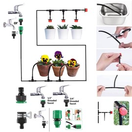 Furnrubden Irrigation Hose, Garden Irrigation System, Drip Hose, Garden Watering, Drip Irrigation, Drip Irrigation, Irrigation Systems-22M