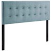 Modway Emily King Biscuit Tufted Performance Velvet Headboard, Light Blue