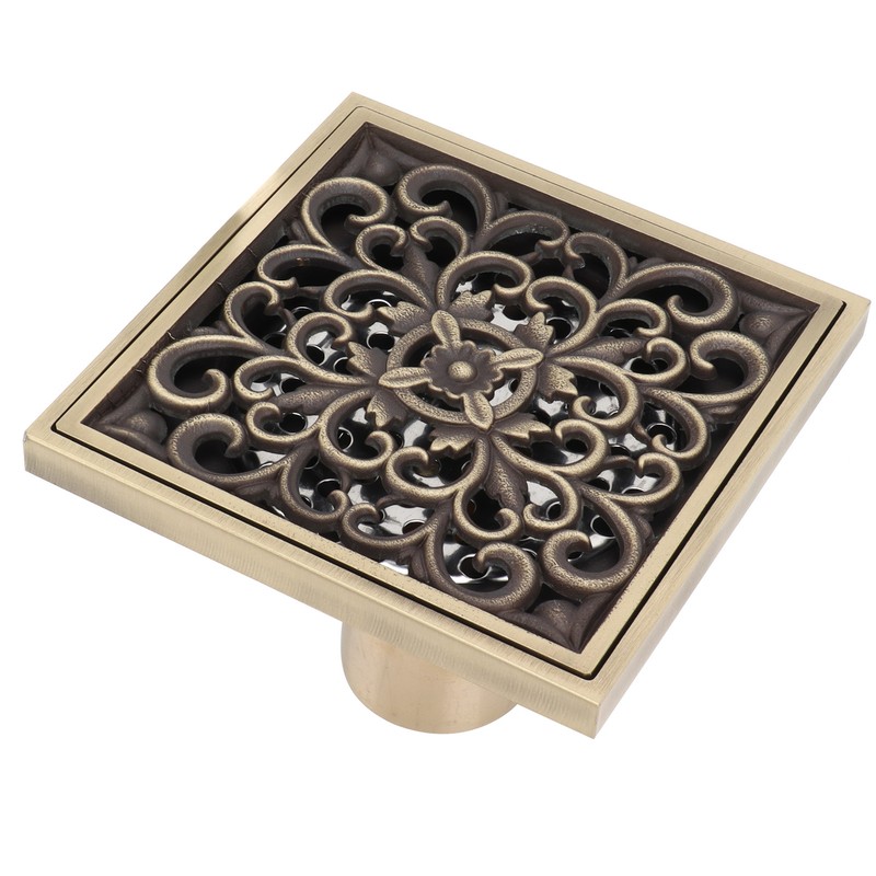 Floor Drain Antique Copper Shower Drain Kit for Home Hotel