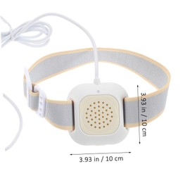 SAFIGLE Urine Sensor for Bedwetting Loud Sound Vibration Potty Training Aid for Elders Flexible Strap Reminder for Boys White