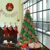 VINFUTUR 5pcs Large Christmas Bows Glitter Red Christmas Tree Decoration