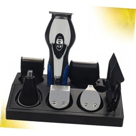 FRCOLOR 1pc USB Rechargeable Hair Cutting Set Multi-Function Men Shaver Trimmer with for Beard Nose Hair Portable Grooming Tool Compact Design Battery Included Black