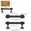 Amerdeco 10 Pack Matte Black Cabinet Pulls 3 Inch Hole
