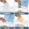 Polmart Clear Donation Box with Lock - Secure Ballot Box