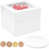 MonYouGe 12x12x12 Inches Cake Boxes with Cake Boards, 3 Pack