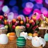 Sunnychicc 6 Pcs Easter Egg Scented Candles with Paint Tools