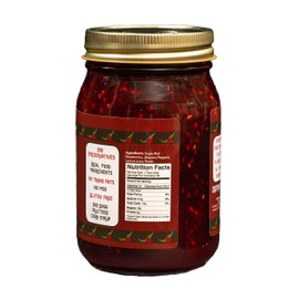 Green Jay Gourmet Raspberry Jalapeno Jam - All-Natural Raspberry Jam with Red Raspberries, Jalapeno Peppers & Lemon Juice - Vegan, Gluten-free Jam with No Preservatives - Made in USA - 20 Ounces