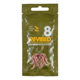 OMC Revibed Imitation Worms 8pcs - Artificial Fishing Worm Bait Set