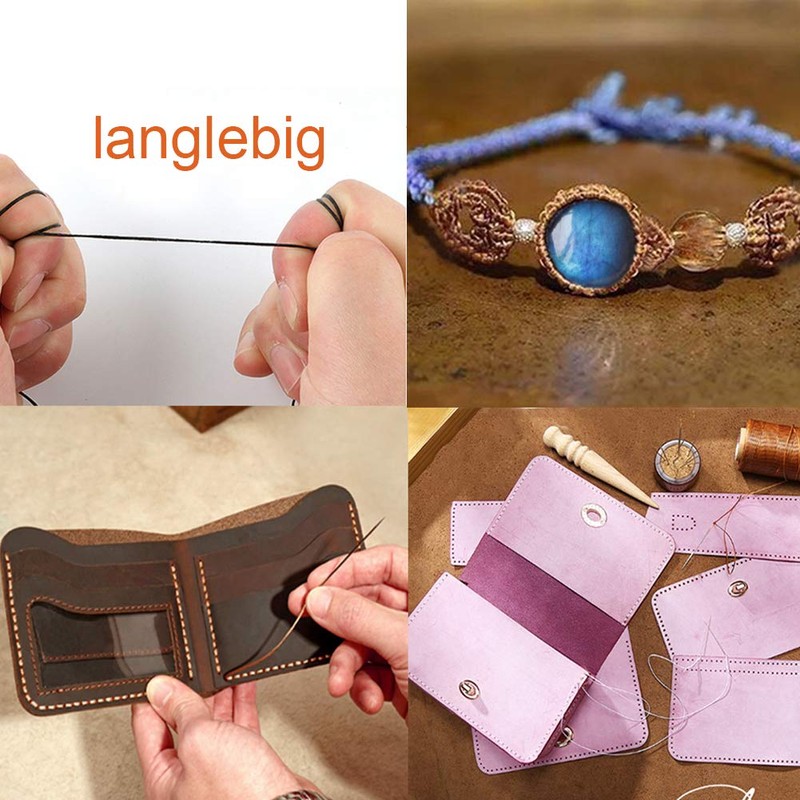 Leather Thread Set, 12 Colours Wax Thread, Leather Sewing Thread,