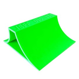 Jeff Did It! 1/24th Scale Monster Truck Stunt Ramp A - Works as Display Stand - Includes Anti Slip Rubber Feet - Catch Big Air! - FREE SHIPPING (Bright Green)