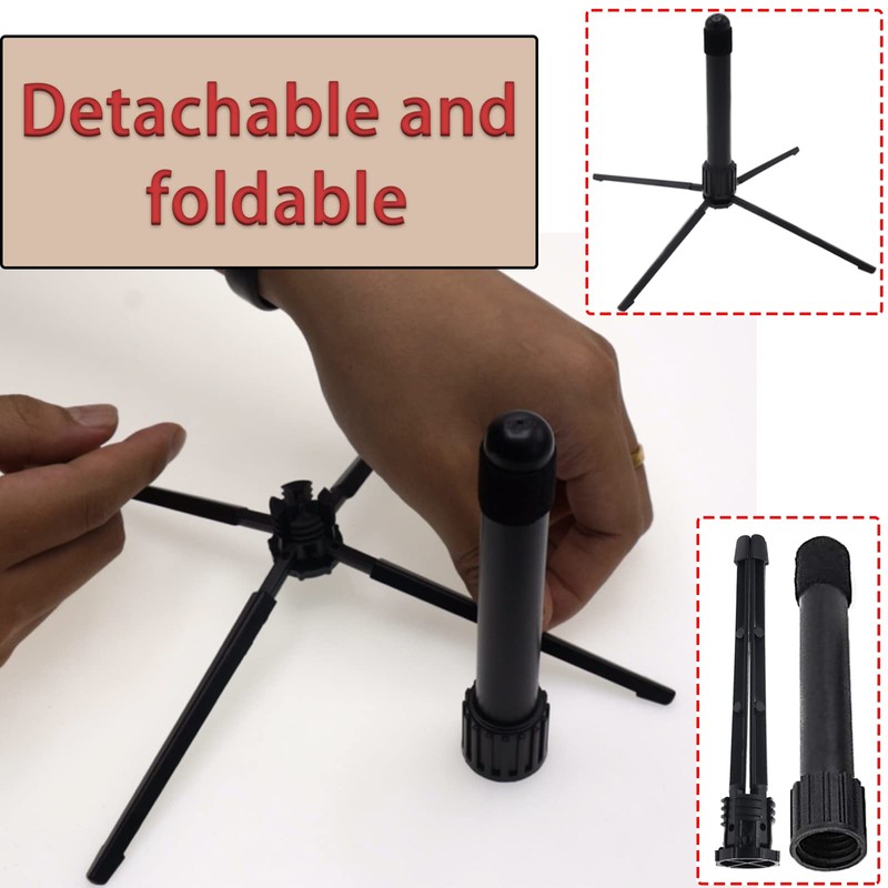 Cheerock Portable Flute Stand Holder, Metal 4-Leg Flute Stand with
