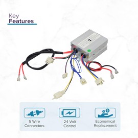 AlveyTech 24 Volt 250 Watt Controller for The Motovox MBxXSe Micro-Mini Bike and Mega Moto MM-eRCH Electric Mini Bike