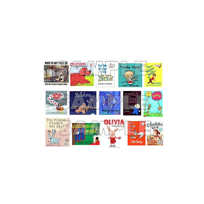 Mini Children's Story Book Edible Cupcake Toppers Cake Decorations 15