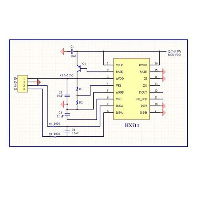 KKHMF Digital Load Cell Weight Sensor 10KG Portable Electronic Kitchen