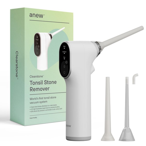 Electronic Vacuum Tonsil Stone Remover with LED Guidance Light - Hassle-Free Instant Suction - Tonsil Stone Removal Kit - Patent Pending