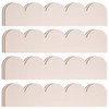 AWIZOM 36 Pcs Unfinished Wooden Scalloped Trims 15.75 x 3.54