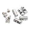 PATIKIL 5pcs 8x17mm Wire Rope Clip Steel Cable Clamp 2.5mm