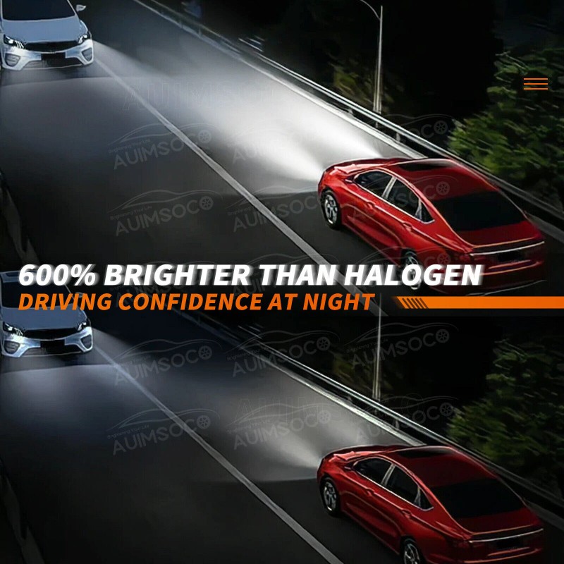 AUIMSOCO 9006 LED Lamps Combo Bulbs 6500K High Low Beam