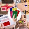 Colour-Coding Labels (8 Colors) Large Rectangular Labels 7.5cm x 5cm