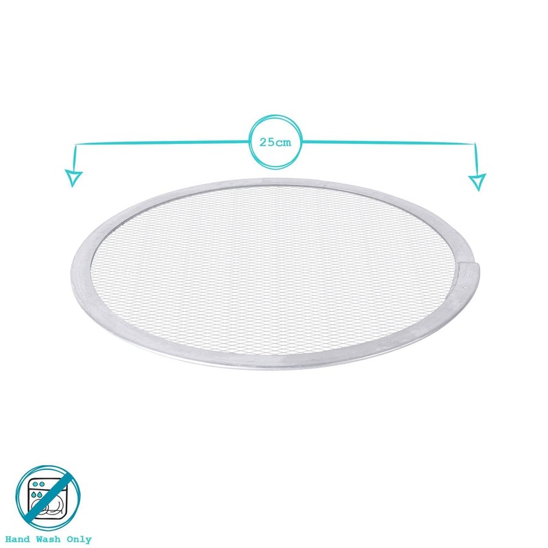 2X 10 Inch Aluminium Pizza Tray - Small Non Stick