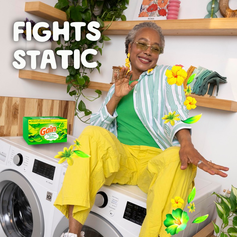 Gain Laundry Bundle: Gain Flings Laundry Detergent Pacs (2x35ct), Dryer