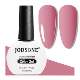 JODSONE Lady Roses Gel Nail Polish 10ml Nude Pink Gel Polish Dusty Rose Nail Color Long-Lasting Chip-Resistant Easy to Apply Low Odor Need U V Lamp Curing