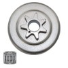 Gubeter 3/8" 7 Tooth Clutch Sprocket Drum Bearing Kit for