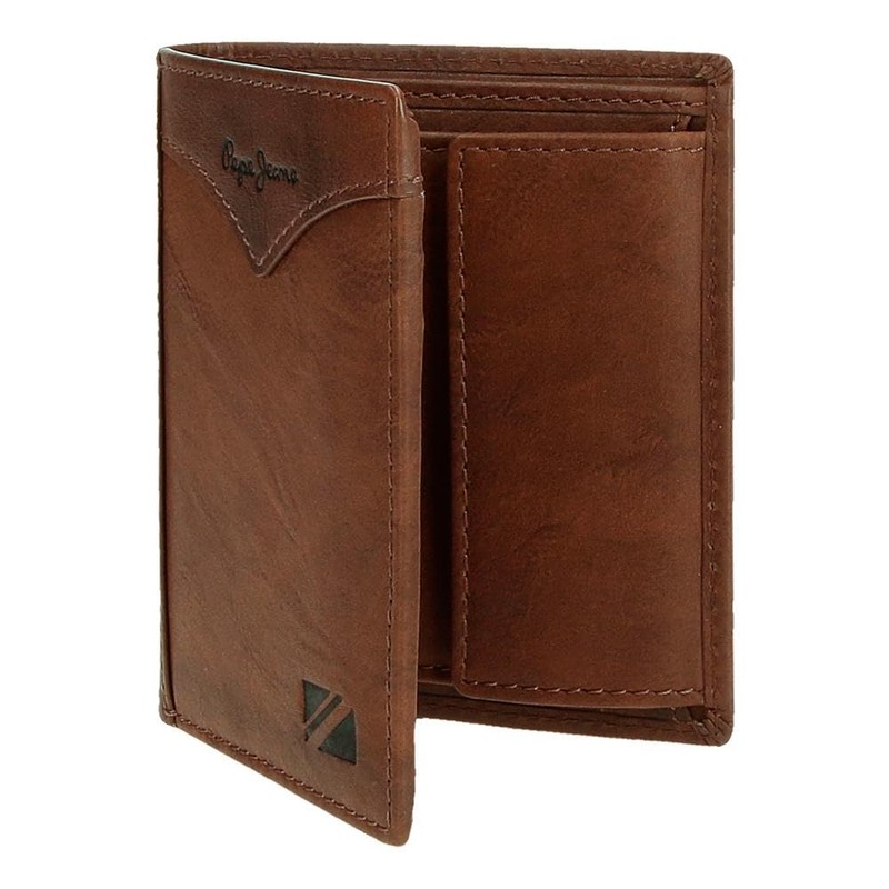 Pepe Jeans Jacket Vertical Wallet with Wallet, One Size, brown,