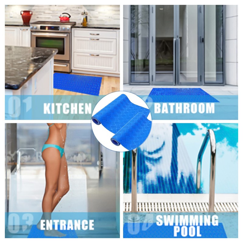 YUEWO 2 Rolls Swimming Pool Ladder Mat, Non-Slip Pool Step