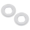 KOMBIUDA 2 Pcs Transparent Lightweight Rear Hub Protector for Mountain