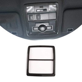 TongSheng for Toyota Tacoma 2016 2017 2018 2019 2020 2021 2022 2023 Car Inner Front Row Roof Reading Light Panel Trim Interior Car Accessories (Black Carbon Fiber)