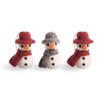 Én Gry & Sif Felt Snowman Pendants, Christmas Decoration for
