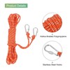 sourcing map 6mm Hollow Braided Polypropylene Anchor Line with Hook,