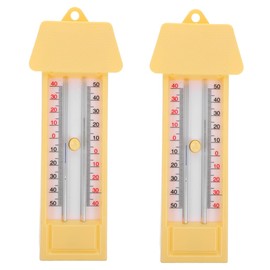 Mikinona 2pcs Indoor Thermometer Accurate Temperature Gauge for Greenhouse Home and Outdoor Use Easy Installation Multi Purpose Device for Optimal Conditions