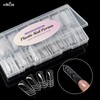 NMKL38 150PCS Dual Nail Forms 15 Sizes Extension Poly Nail