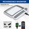 IIYL Magnifying Glass with Light for Reading, Rechargeable 4X Large