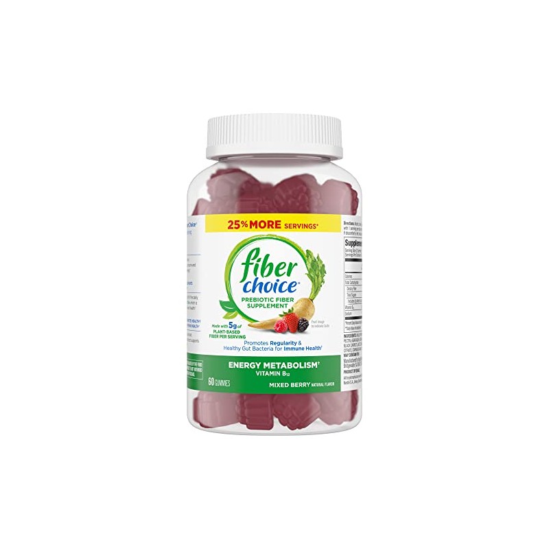 Fiber Choice 5g Gummies, Mixed Berry, 60ct | Discontinued by
