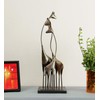 Vedas Exports Multicolour Metal & MDF Giraffe Set Figurine Showpiece