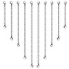 Necklace Extenders, 10Pcs Stainless Steel Silver Necklace Bracelet Anklet Extension