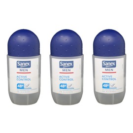 Sanex Men Active Control Antiperspirant 1.7 Fl oz (Pack 3)