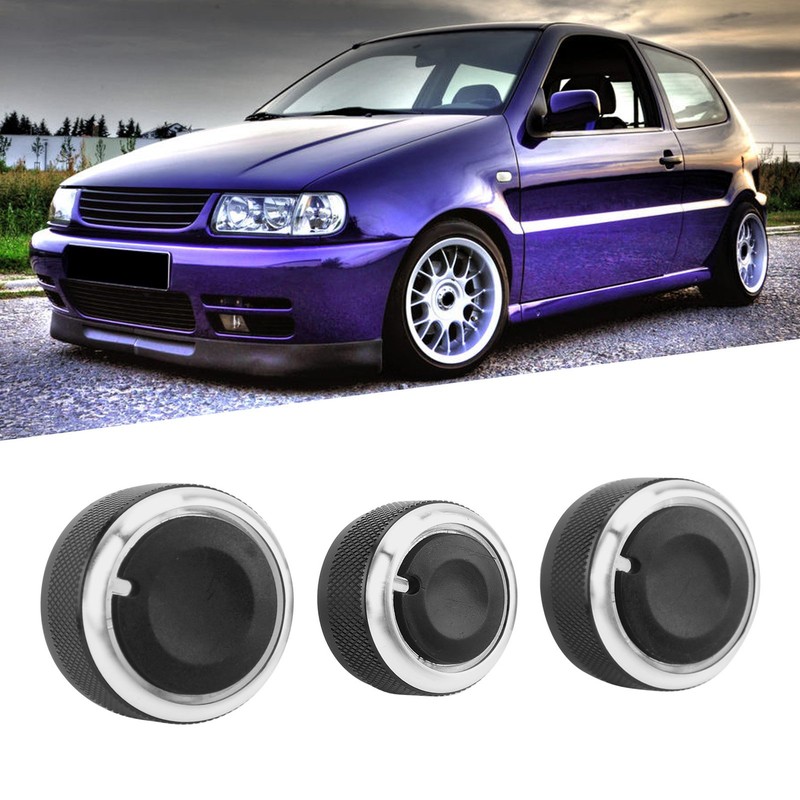 3PCS Car Air Conditioning Switch Knob Heater Replacement for Bora
