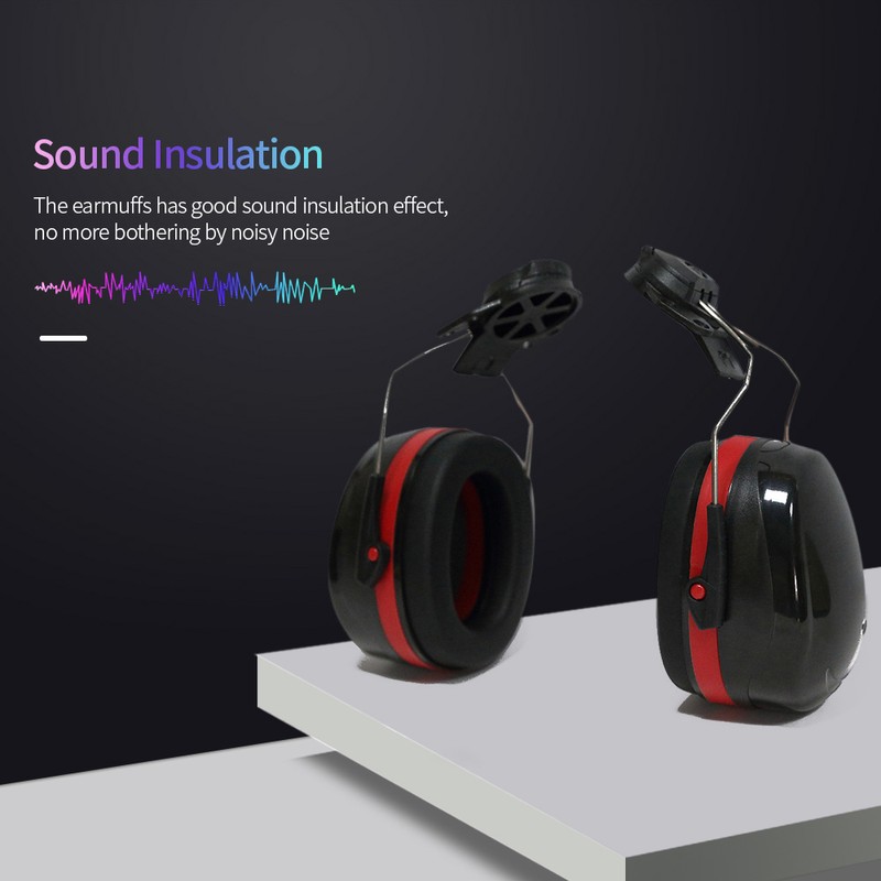 Hard Hat Mounting Ear Muffs Cap Mount Protective Earmuffs Noise