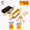 TSS British Standard Mortice Sash Lock 2.5" (68mm) Brass with