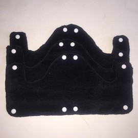Black Big Hard Hat Sweatband,Reusable Washable Terry Cotton Hard Hat Liner snap on,3 pcs per Pack