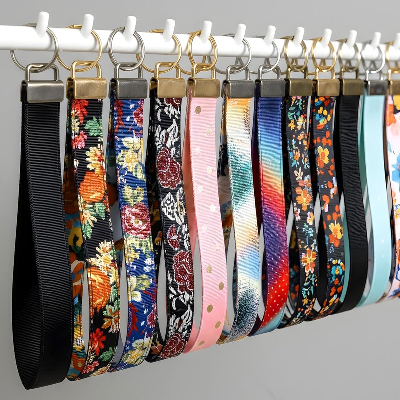 100 PCS Key Fob Hardware, 1 Inch Keychain Hardware with